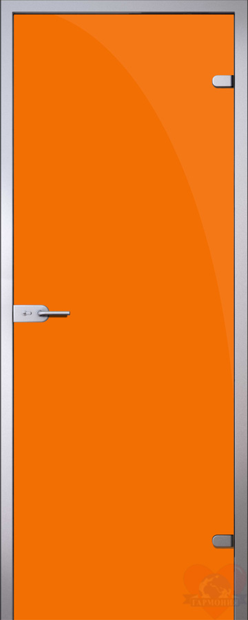 Стеклянная дверь триплекс Оранжевый