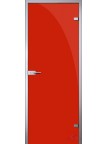Стеклянная дверь триплекс Красный
