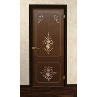 Дверь стеклянная межкомнатная Фаон - Стекло бронза матовое