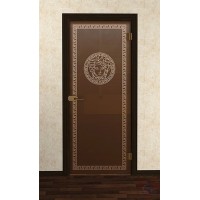 Дверь стеклянная межкомнатная Версаль-02 - Стекло бронза матовое
