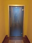 Стеклянная дверь Лайт - Сатинато Белое, коробка К6