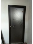 Дверь стеклянная Клео - Стекло бронза матовое
