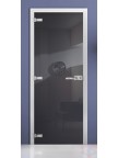 Стеклянная дверь фотопечать RAL 7016 матовое бесцветное