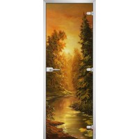Дверь стеклянная Painting-10 матовое бесцветное