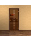 Стеклянная межкомнатная дверь Сорекс - Стекло бронза прозрачное