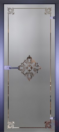 Дверь стеклянная межкомнатная Mirra - Рамка-1