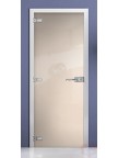 Стеклянная дверь фотопечать RAL 9001 матовое бесцветное