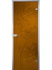 Стеклянная дверь Эльвира - Сатинато бронза