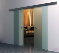 Двойная раздвижная стеклянная дверь Лайт-2 - комплект