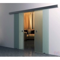 Двойная раздвижная стеклянная дверь Лайт-2 - комплект