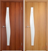 Дверь ламинированная 4С6Ф - остекленная