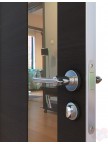 Дверь межкомнатная пвх ДО-504 Венге поперечный - Зеркало бронза