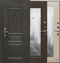 Дверь металлическая SD-Prof-10 Троя Зеркало Венге