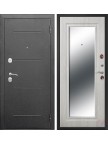 Входная дверь 7,5 Гарда Серебро Зеркало фацет - панель Белый ясень