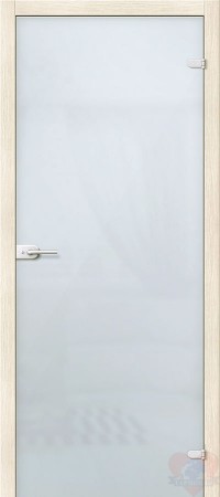 Дверь стеклянная межкомнатная Лайт - Сатинато Белое
