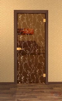 Дверь стеклянная межкомнатная Винея-02 - Стекло бронза прозрачное