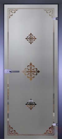 Дверь стеклянная межкомнатная Mirra - Рамка-2
