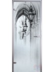 Стеклянная межкомнатная дверь Аркада - Сатинато Белое