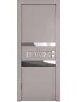 Дверь ДО-512 Серый бархат - Зеркало