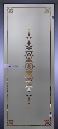 Дверь стеклянная межкомнатная Mirra - Рамка-5