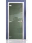 Стеклянная дверь фотопечать RAL 6021 матовое бесцветное