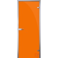 Дверь стеклянная межкомнатная триплекс Оранжевый