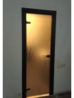 Дверь стеклянная Клео - Стекло бронза матовое