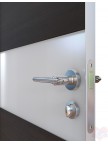 Дверь межкомнатная пвх ДО-501 Венге поперечный - Белое матовое