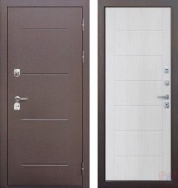 Дверь металлическая Изотерма 11см Медный антик/Астана милки
