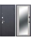 Входная дверь Троя серебро Макси зеркало - панель Дуб сонома 