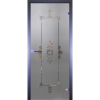 Дверь стеклянная межкомнатная Mirra - Рамка-4