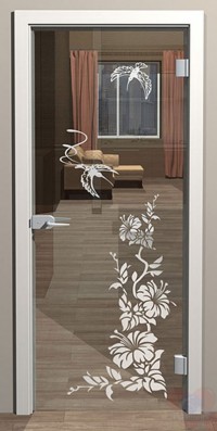 Дверь стеклянная межкомнатная Колибри - Стекло прозрачное