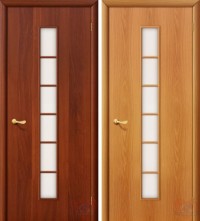 Дверь ламинированная 4С2 - остекленная