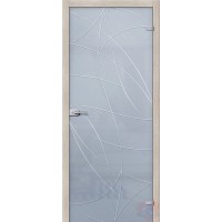 Дверь стеклянная Браво Аврора - Сатинато Белое